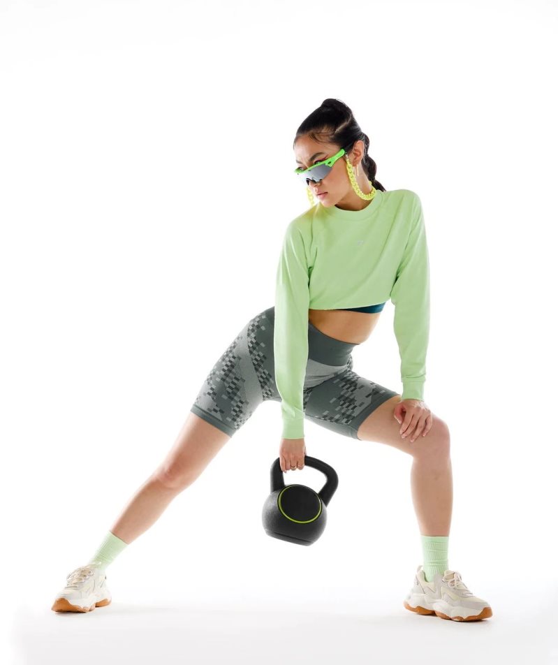 Gymshark Wtflex Cyborg Seamless Cycling Női Rövidnadrág Szürke | HU-I-021